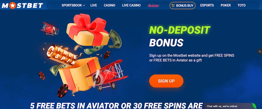 Mostbet No-deposit bonus