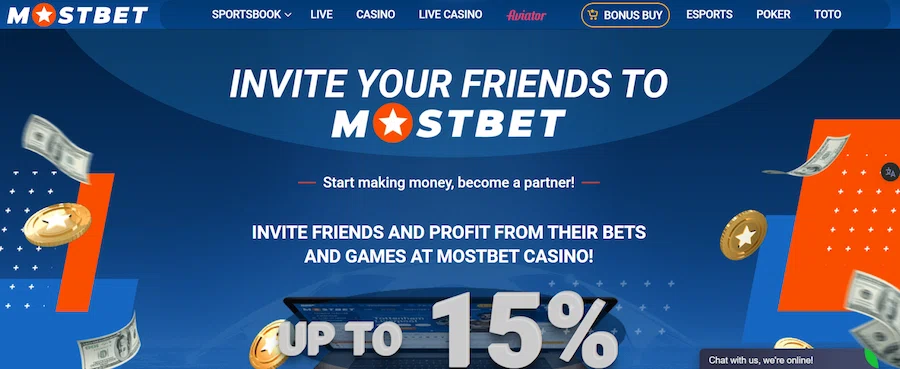 Mostbet Referal bonus