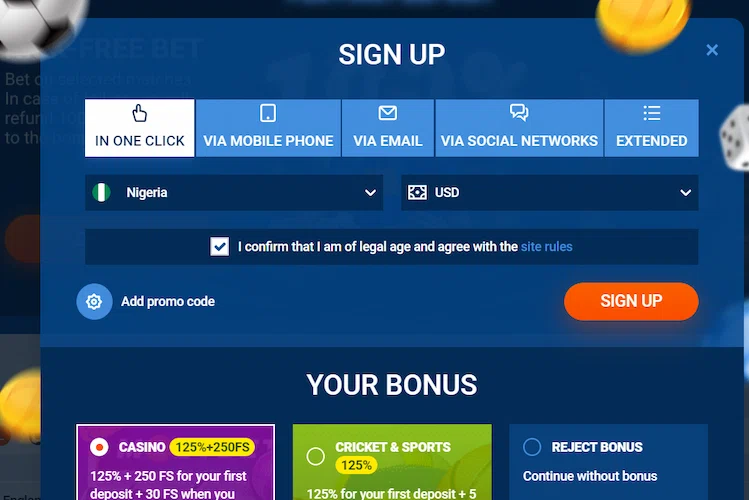 Mostbet Sign Up methods