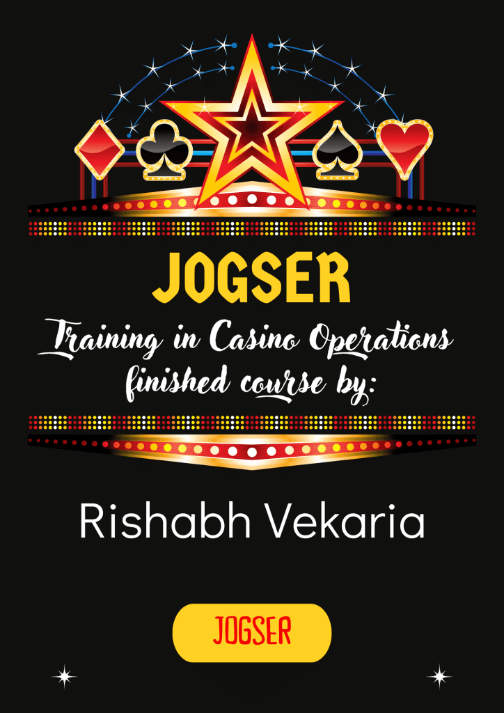 Certificate Casino Operations