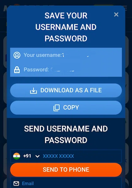 Mostbet Save register credentials